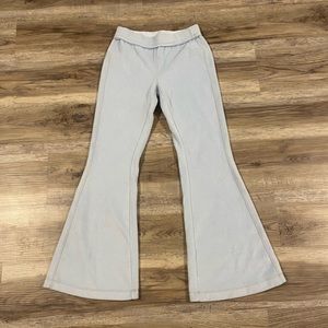 Urban Outfitters Light Blue Fleece Flare Pants